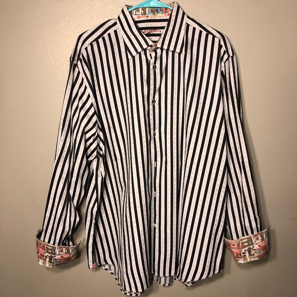 Robert Graham XL patterned tailored long sleeve